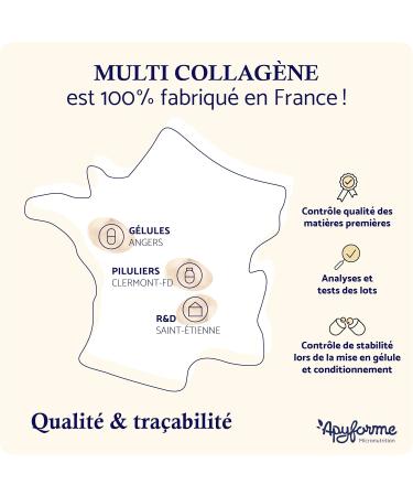 Patented Collagen + Hyaluronic Acid 3 Patents and 16 Clinical Studies 2 Months of Cure 60 Gels Made in France by Apyforme - Buy Online on GoSupps.com