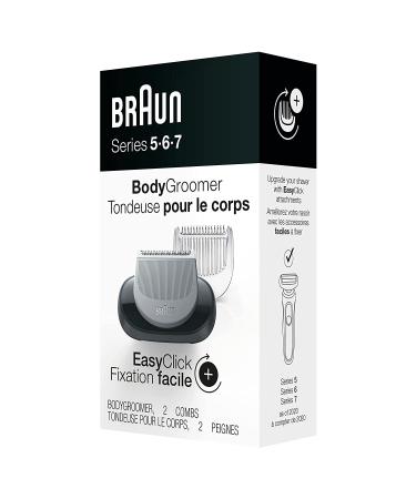 Braun EasyClick Body Groomer Attachment for Series 5, 6 & 7 Electric Razors - Compatible with 5018s, 5020s & More - Buy Online on GoSupps.com