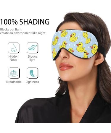 Haskirky Light Blocking Eye Mask Breathable and Adjustable Adult Men and Women Travel on Business Trips Yoga Meditation Light Smooth Comfortable Eye Mask Office Deep Sleep Goodies Yellow Rubber Duc - Buy Online on GoSupps.com