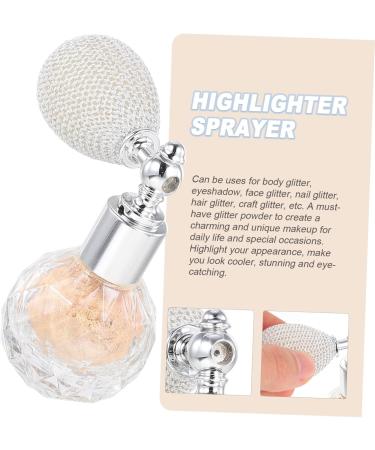 MAGICLULU 1pc Body Air Bag Powder Decor Glass Perfume Bottle Powder Spraying Tool Highlight Powder Eye Shadow Golden medium - Buy Online on GoSupps.com