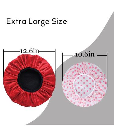Terry Lined Shower Cap for Women - Waterproof & Reusable - Blue - Buy Online on GoSupps.com