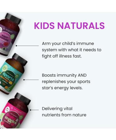 Kids Naturals Elderberry Gummies Immune Support with Vitamin C & Zinc | 120ct (2 Month Supply) - Buy Online on GoSupps.com