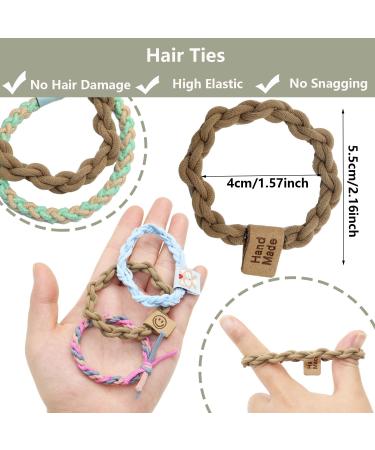 SWIHAITI 52Pcs Boho Hair Ties Bracelets | Elastic Bands for Women Girls with Thick, Heavy, and Curly Hair - Buy Online on GoSupps.com