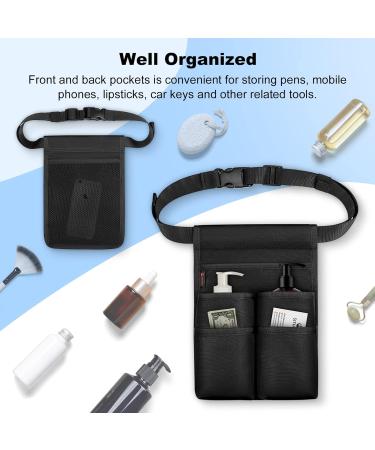 Sithon Massage Oil Bottle Holder - Professional Therapist Holster for 2 Bottles | Adjustable Belt | Masseur Massage Lotion Carrier - Black (Pack of 1) - Buy Online on GoSupps.com