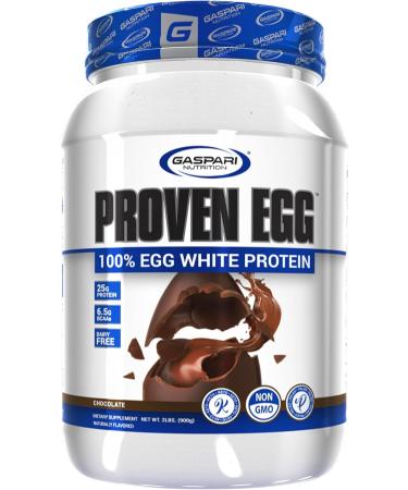 Gaspari Nutrition Proven Egg 100% Egg White Protein Chocolate 2 lb (900 g) - Buy Online on GoSupps.com