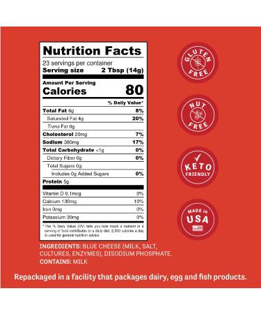 Judee's Blue Cheese Powder 11.25 oz - Gluten-Free & Nut-Free - Made in USA - Ideal for Seasonings, Dressings, Dips & Sauces - Buy Online on GoSupps.com