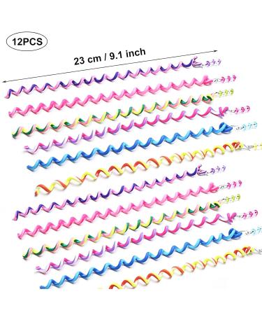 Colorful Hair Styling DIY Accessories Tool Set - 12 Pieces Spiral Hair Jewelry for Girls' Parties & Birthdays - Buy Online on GoSupps.com
