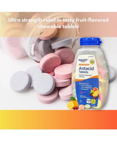 FUSION SHOP STORE Smart choices meaningful life! Antacid Ultra Strength- Assorted Fruit Chewable Tablets 1000mg 72 Count (Pack of 1) - Buy Online on GoSupps.com