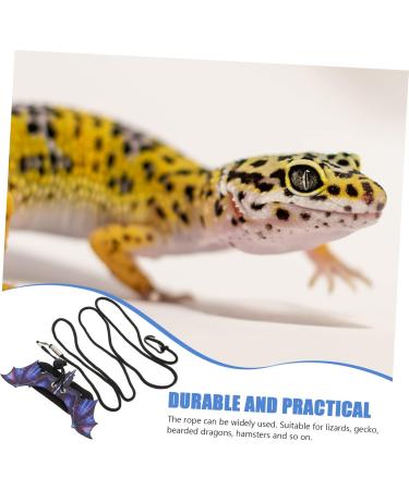 POPETPOP 1 Set Lizard Leash Blue Vest Amphibia Gecko Vest Harness Lizard Leash and Harness Reptile Harness Outdoor Reptiles Strap Outdoor Lizard Strap Animal Purple 17X7X0.1CM Purple - Buy Online on GoSupps.com