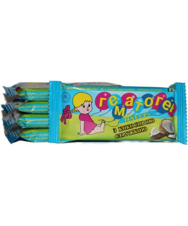 Hematogen 40g (1.4 Oz) 5 Bars - Chocolate with Coconut Crumbs x5 pcs - Buy Online on GoSupps.com