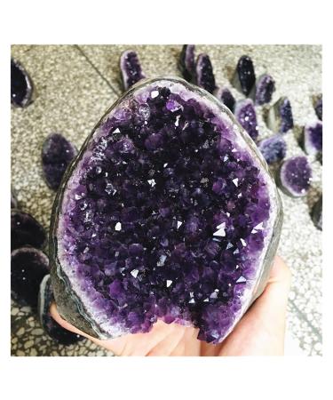 Amethyst 200-1.5kg Natural Amethyst Stone Home Decoration Raw Quartz Minerals Real Uruguay Amethyste Spiritual (Color : 700g) Home Collections (Color : 800g)