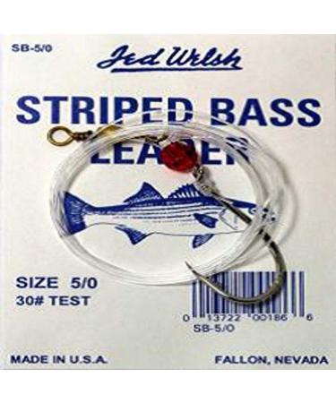 Jed Welsh Fishing Striped Bass Leader Hook 2/0