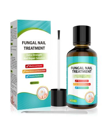 Aisisree Nail Fungus Treatment Quick Intensive Agent Against Nail Polish Against Nail Fungus for Fingernails and Toenails Tea Tree Oil - Cyan Blue - 1 Fl Oz