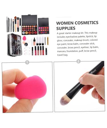 POPETPOP Women's Makeup Set - 2 Set Multi Makeup Kit & Professional Brush Kit for Flawless Looks | International Shipping - Buy Online on GoSupps.com