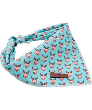Lionet Paws Christmas Dog Bandana | Festive Reindeer Headscarf for Small Medium & Large Dogs - Buy Online on GoSupps.com