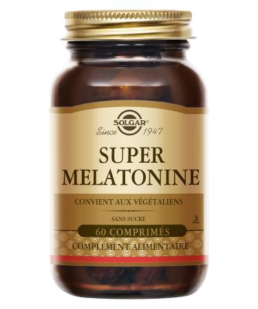 Solgar Super Melatonin 1.9mg - Sleep - Facilitates falling asleep - Reduces the effects of jet lag - Food supplement - Bottle of 60 tablets