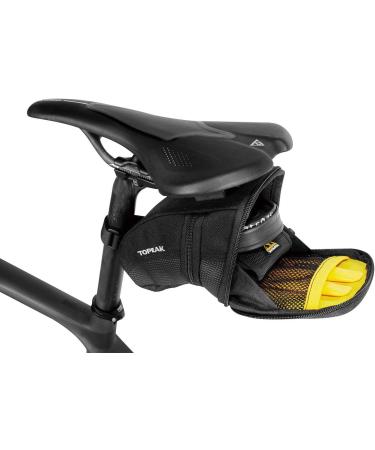 Topeak Aero Wedge Pack Medium Black with Fixer F25 | Compact Bike Saddle Bag - Buy Online on GoSupps.com