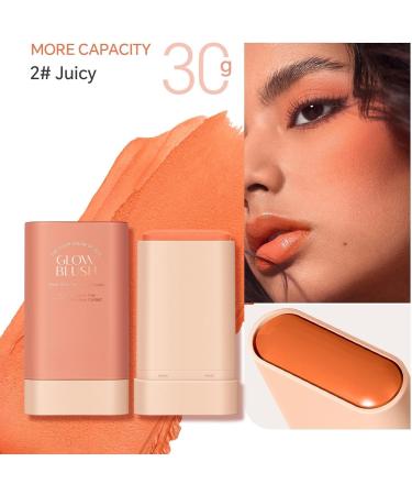 PICKX On the Go Makeup natural makeup powder blusher stick lasting natural nude makeup cream makeup makeup powder blusher stick coloring moisturizing stick (red) - Buy Online on GoSupps.com
