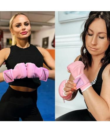 Buy Starpro Padded EVA Inner Gloves | Elastic Cotton Cover | Black Fist & Ankle Protection for Boxing Muay Thai Kickboxing MMA | White/Pink Sizes Available | International Shipping - Buy Online on GoSupps.com
