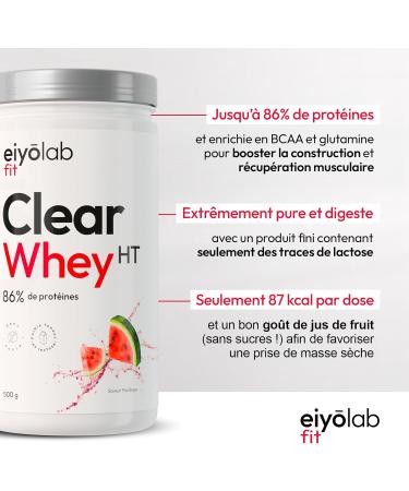 CLEAR WHEY HT | Refreshing Whey Isolate | 85% Protein | High in BCAA and Glutamine | Bodybuilding Protein | Low Lactose | League - Buy Online on GoSupps.com
