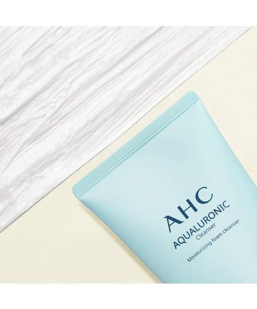 AHC Aqualuronic Purifying Foam Cleanser 4.73 oz - Hydrating & Refreshing Face Wash - Buy Online on GoSupps.com