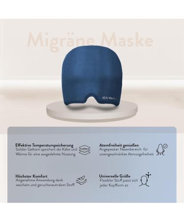 IEA Medical Migraine Mask | Cool Sleeping Mask for Migraine Relief | Headache Relief Cap & Hat for Comfort - Buy Online on GoSupps.com
