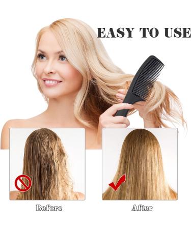 Sularpek Hair Comb Set 3 Pcs Wide Tooth Comb Carbon Fiber Hair Comb Set Heat Resistant Anti-static Comb Hairdressing Hair Styling Comb for Most Hair Types - Buy Online on GoSupps.com
