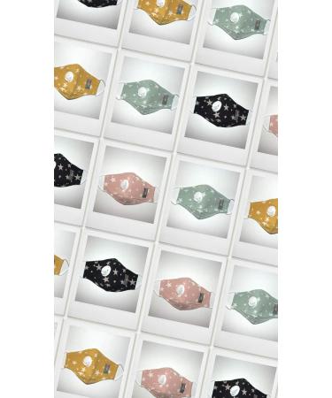 Reusable Washable Child Face Mask 100% Breathable Cotton Adjustable Ear Loops 10 Pack PM2.5 Carbon Filter (Honey) - Buy Online on GoSupps.com