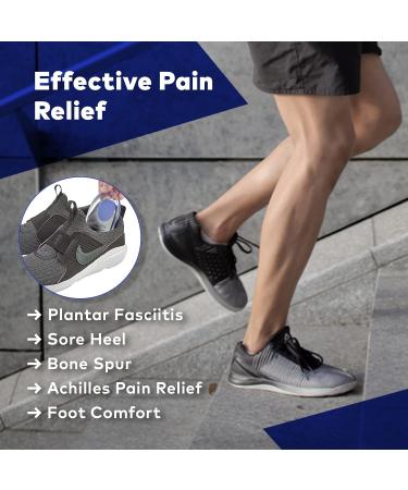 Gel-Dersen Silicone Gel Shoe Inserts for Plantar Fasciitis & Heel Pain Relief | Comfort Pads for Sizes 4.5-8 - Buy Online on GoSupps.com