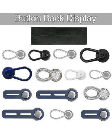 24 Pcs Flexible Adjustable Waist Extender & Collar Extender Set - Invisible No-Sew Buttons for Pants, Jeans, Skirts - Clothing Supplies for Women and Men - Buy Online on GoSupps.com