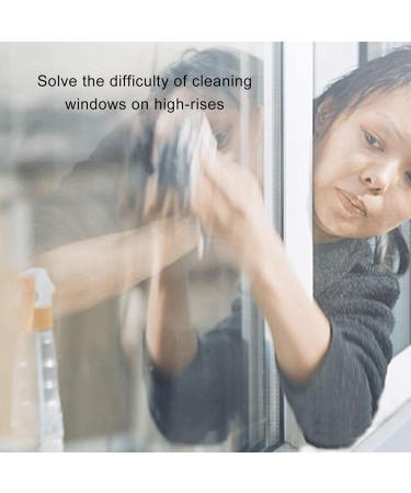 Magnetic Window Cleaner Window Cleaning Equipment Outside Window Cleaner Large Handle Double Sided High Safety Sturdy Plastic Window Cleaning Tool for 3 to 10mm Glasses - Buy Online on GoSupps.com