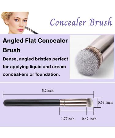 Concealer Brush & Mini Makeup Puff Set - 6 Essential Beauty Tools for Flawless Eye Cream & Concealer Application - Covers Blemishes & Dark Circles - Buy Online on GoSupps.com