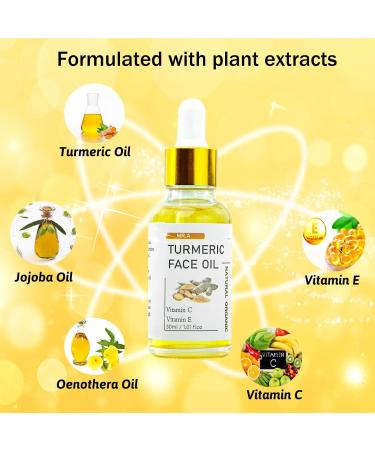 MR.A 3-Pack Turmeric Oil | Natural Essential Oil for Face & Body | Moisturizing & Soothing Turmeric Oil with Vitamin C | All Skin Types - Buy Online on GoSupps.com