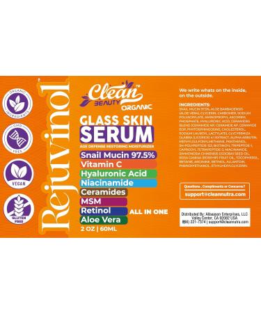 Snail Mucin Anti-Aging Facial Serum - Vitamin C Hyaluronic Acid & Retinol for Radiant Glowing Skin (Pack of 3 - Buy Online on GoSupps.com