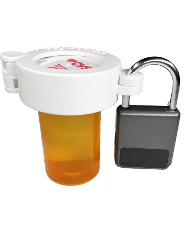 Touch CVS Finger Recognition Pill Bottle Locking Cap - Secure 20 Dram CVS Pharmacy Pill Bottles with Thumb Print Lock - Buy Online on GoSupps.com