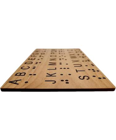 Braille Alphabet Board - Great for Teaching Braille to Sighted Individuals and Escape Rooms Games - Buy Online on GoSupps.com