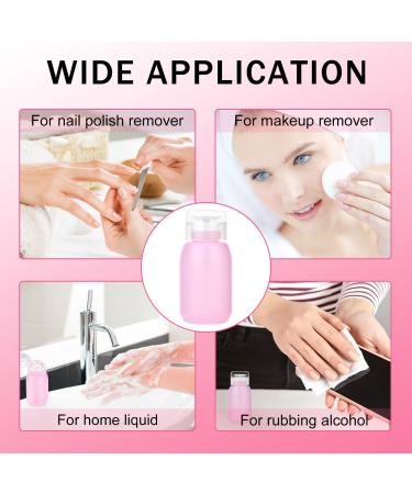 Acetone Pump Dispenser 2 Pack - 200ml Empty Pump Bottle for Nail Polish & Makeup Remover - INFILILA Push Down Pump for Alcohol - Toner Dispenser - Buy Online on GoSupps.com