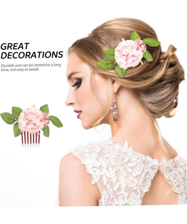 FRCOLOR Flower Hair Comb fabric hair bridesmaid decorate Flower Hair Accessories - Buy Online on GoSupps.com