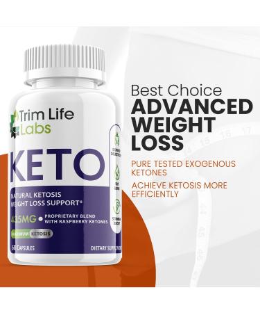 Trim Life Keto BHB Ketosis Supplement Pills - 2 Pack, 60 Count x 2 - Buy Online on GoSupps.com