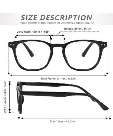 Buy Blue Light Blocking Glasses for Women & Men - Oval Transparent Style | Best Eye Protection - Buy Online on GoSupps.com