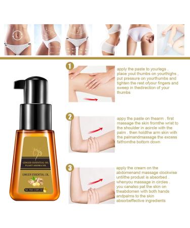 Buy Abdominal Drainage Ginger Oil - 70ml Slimming Oil for Tight Skin & Improved Blood Circulation | Natural Weight Loss Solution - Buy Online on GoSupps.com