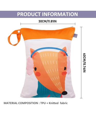 Seaur Naspasche Kita Large Dry Wet Bag - Waterproof Washable Reusable Baby Diaper Organizer for Travel Sports & Pool | 30x40cm - Buy Online on GoSupps.com