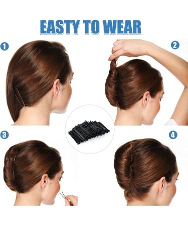Vlasy 60 Count Black Wave Bobby Pins for Women and Girls - Invisible Hair Clips for All Hair Types - Bulk Hair Accessories - Buy Online on GoSupps.com