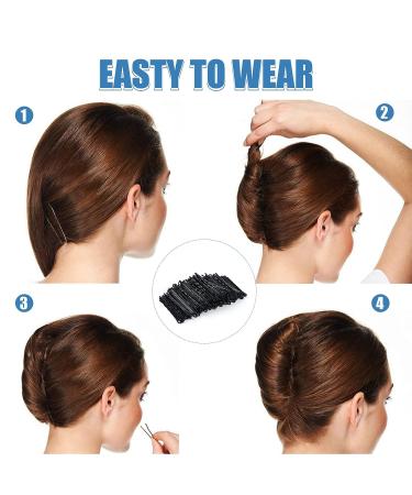 Vlasy 220 Count Black Wave Style Bobby Pins - Invisible Hair Clips Bulk for Women and Girls - Hair Grips for All Hair Types - Buy Online on GoSupps.com