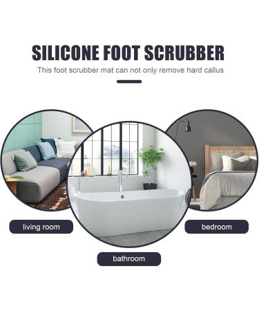 Beaupretty Silicone Foot Scrubber Mat - Back Massage & Peeling Brush for Shower - Foot Cleaner & Massager - Buy Online on GoSupps.com