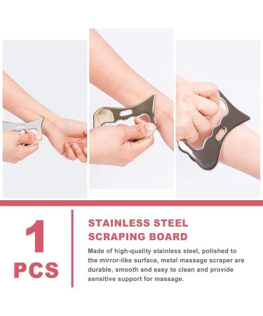 LYNNRICK Stainless Steel Guasha Massage Tool | IASTM Soft Tissue Scraping for Back & Legs - Buy Online on GoSupps.com