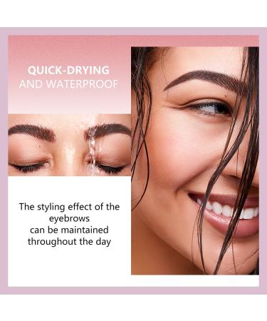 LSxia Double-headed Eye Brow Wax Pen - 2 in 1 Clear Gel Pencil with Comb, Waterproof Brow Styling for 3D Eyebrows makeup - Buy Online on GoSupps.com