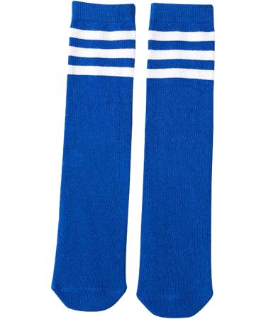 UTTPLL Toddler Cotton Baseball Knee High Tube Socks - Royal Blue White Stripe 3-6 Years - Buy Online on GoSupps.com