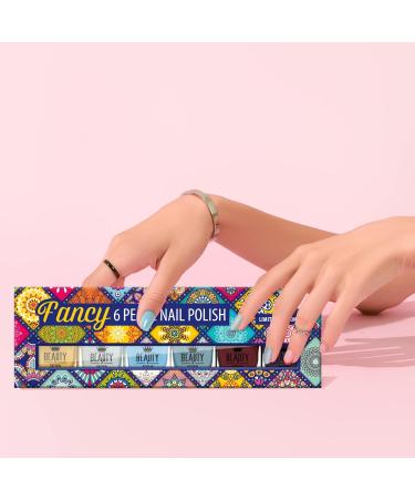 Beauty4Britain Set of 6 Pearl Nail Polish 6 Modern Pearl Shades Classic Colours Art Gift Box Fancy - Buy Online on GoSupps.com