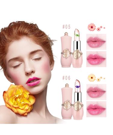 Deepmind Crystal Flower Jelly Lipstick Set - Color Changing Lip Balm for Long Lasting Moisturizing Gloss - Buy Online on GoSupps.com
